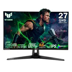 ASUS - Monitor 27 TUF VG27AQ5A iPS 2K QHD 210Hz - Pantalla Ultra Rápida y Alta Resolución