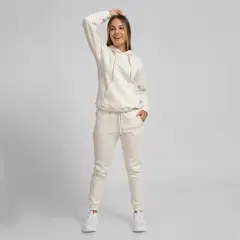 ONHUL - Conjunto buzo jogger y polera crema para mujer