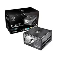 ASROCK - Fuente de Poder SL-1200P 1200W 80+ Platinum Full Modular