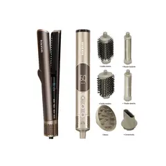 Taurus - Alisadora Secadora Plasma Fusion + Peine Moldeador Air Pro Flex 6 In 1