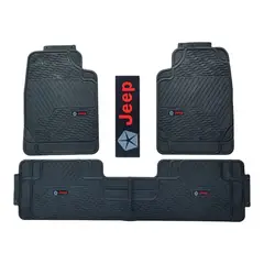 GENERICO - Piso Jeep Universal 3 Piezas Auto Camioneta