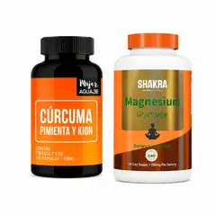 MUJER AGUAJE - Pack Magnesio + Cúrcuma