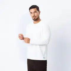 PAPIROS DENIM - Polo Manga Larga Hombre 100% algodón waffle