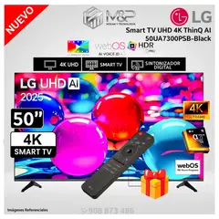 LG - Televisor UHD 50 4K ThinQ AI 50UA7300PSB - Modelo Nuevo con Control Inteligente MAGIC
