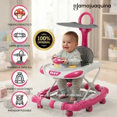 Baby - Andador con Tablero Didáctico «DONO» Edición Limitada Dark Pink