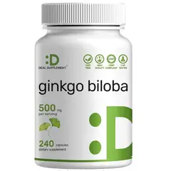 GENERICO - Ginkgo Biloba 500 Mg Deal Supplement 240 Cápsulas