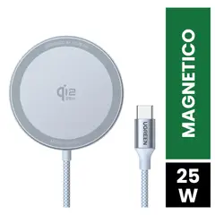 UGREEN - Cargador Inalámbrico 3 En 1 Qi2 25W Magnético Para iPhone 17 AirPods Pro Apple Watch