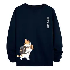 YANSUS - Polera Hombre Gatito Negro