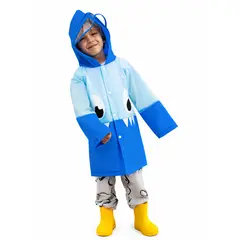 GENERICO - PONCHO IMPERMEABLE PARA NIÑOS MODELO MONSTER