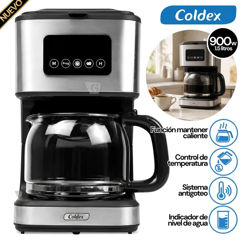 Cafetera Digital 12 Tazas – CX CAF12D