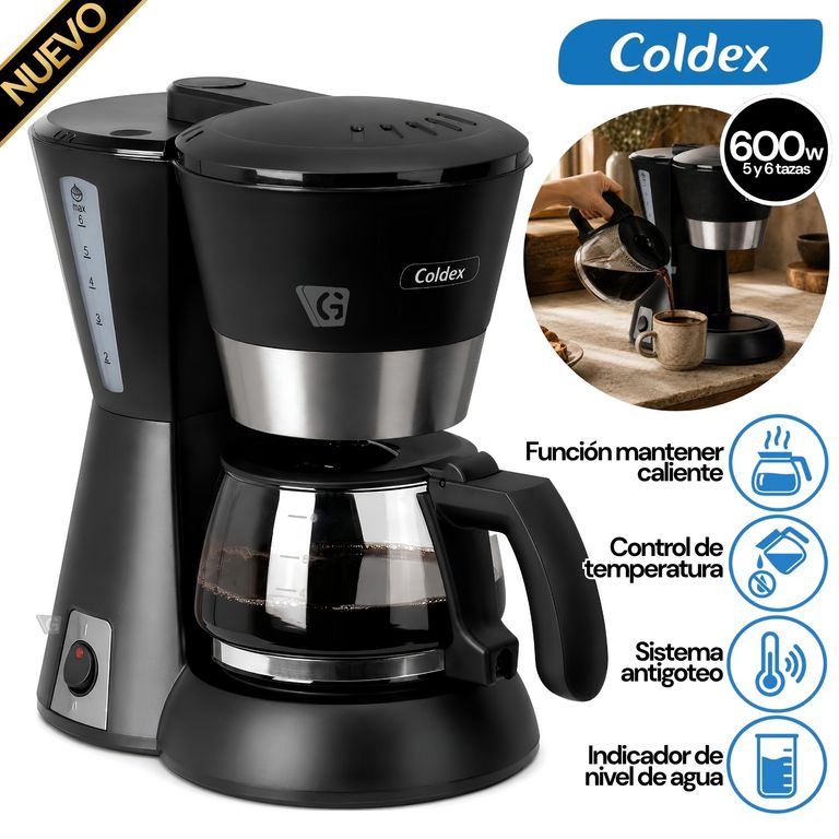Cafetera Coldex 6 Tazas – CX CAF6