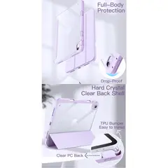GENERICO - Case Funda desmontable Para Ipad 10ma Gen 10.9 (2022) / Ipad A16 (2025) LILA