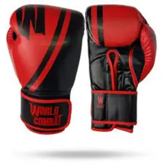 GENERICO - Guante de box profesional 12 onzas  Rojo fitness