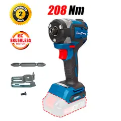 DONGCHENG - Atornillador de Impacto 1 / 4 '' DCPL208Z 20V 208Nm Brushless Sin Baterías