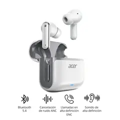 ACER - Auricular TWS Bluetooth V5.4 ANC + ENC