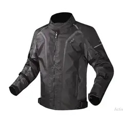 LS2 - Casaca para moto de hombre SEPANG negrogris oscuro
