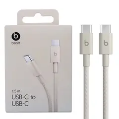 Beats - CABLE TRENZADO USB-C A USB-C 1.5 M SURGE STONE