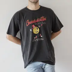THE TRICKY COMPANY - Polo negro acid washed Tricky Communications Message