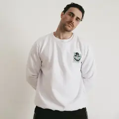 THE TRICKY COMPANY - Polera oversized blanca Tricky Graveyard Service
