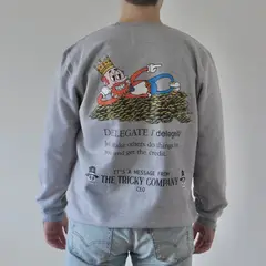 THE TRICKY COMPANY - Polera oversized gris Tricky CEO Message