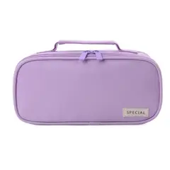 TIOZONEY - Estuche para lápices con múltiples bolsillos-Morado