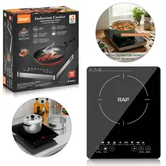 GENERICO - Cocina de Inducción Portátil RAF 2200W Calentamiento Rápido, Temporizador y Panel Digital