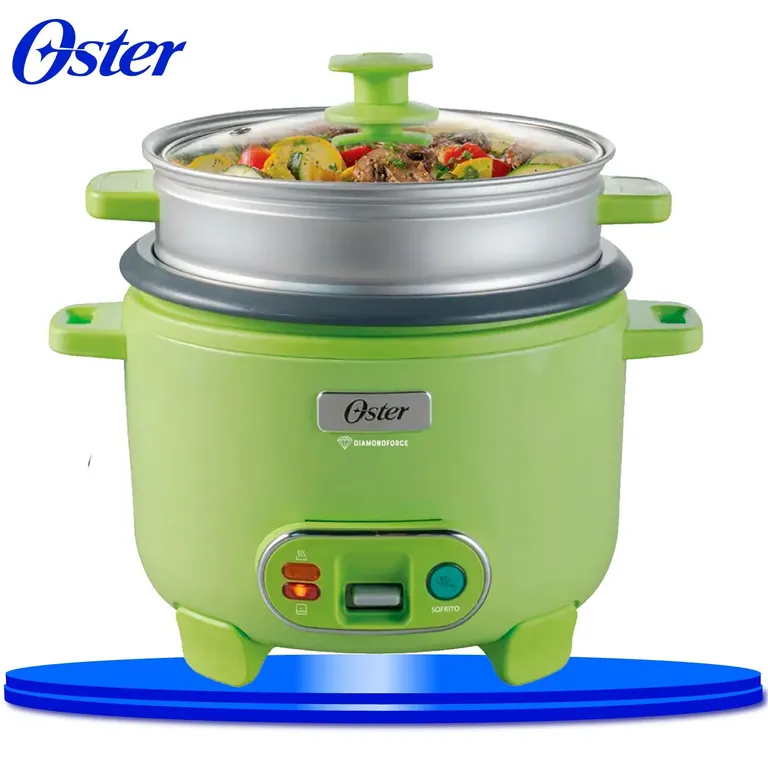 Olla Arrocera 1.8L 3 en 1 Función de Sofrito Vaporera Verde