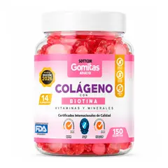 SOTTCOR LABS - Gomitas de Colageno con Biotina para Adulto 150 Gomitas - Colageno