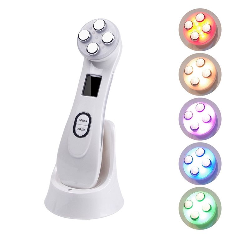 Mini Masajeador Facial 5 en 1 Rejuvenecedor y Elimina Arrugas