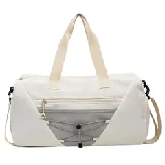 TIOZONEY - Bolsa Gran Capacidad Para Viajes Hombres Y Mujeres Deportes - Blanco