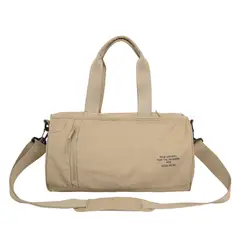 TIOZONEY - Bolsa Gran Capacidad Para Viajes Hombres Y Mujeres Deportes - Beige
