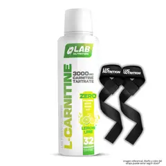 LAB NUTRITION USA - L Carnitine 3000 MG / L-Carnitina Lab Nutrition 32 serv - Lemon Lime + Straps