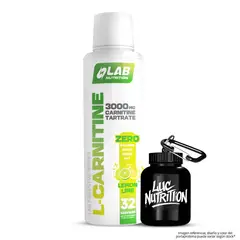 LAB NUTRITION USA - L Carnitine 3000 MG / L-Carnitina Lab Nutrition 32 serv - Lemon Lime + Portaproteina