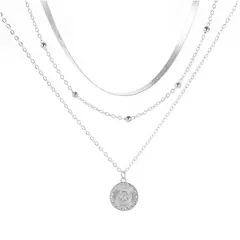 TIOZONEY - Collar De Plata Mujer