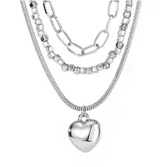 TIOZONEY - Collar De Plata Mujer