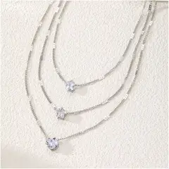 TIOZONEY - Collar De Plata Mujer