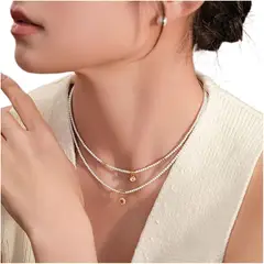 TIOZONEY - Dos collares de perlas para señoras