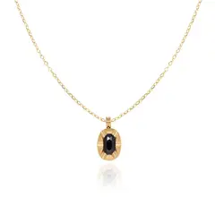 TIOZONEY - Bañado en oro Collar de moda para mujeres