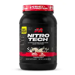 Muscletech - Nitrotech Whey Protein - Proteina Nitrotech Performance 2 LB - Cookie and Cream