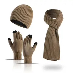 TIOZONEY - Pack Gorro Bufanda y Guantes