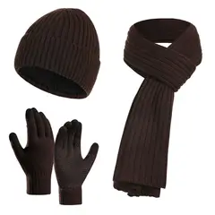 TIOZONEY - Pack Gorro Bufanda y Guantes