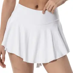 TIOZONEY - Faldas atléticas para tenis y golf - Blanco