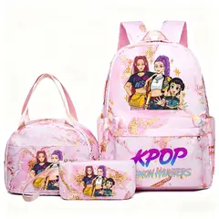 TIOZONEY - Juego de mochila escolar Kpop Las Guerreras K-pop Huntrix Cazadoras de demonios