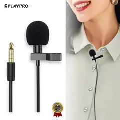 PLAYPRO - Microfono Lavalier Pechero Solapero para Celulares y Cámara - MIS300016