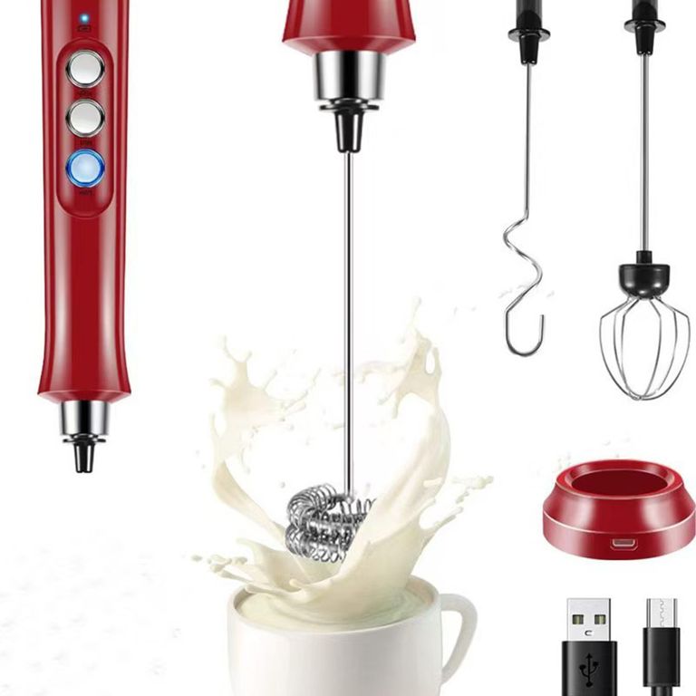 Burbujeador de leche de mano de carga USB