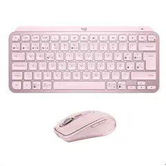 LOGITECH - TECLADO MX KEYS MINI Y MOUSE ANYWHERE 3S BLANCO