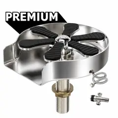 RINOX - Profesional Lavavasos de cocina acero inoxidable incluido accesorios para lavadero