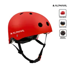 ALPHAVIL - Casco para Bicicleta Road X1 Rojo - ADB200014