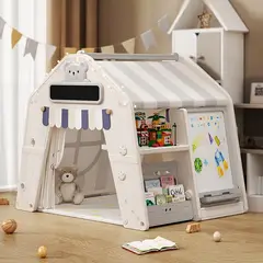 GENERICO - CASITA MULTIFUNCIONAL PARA NIÑOS GRIS