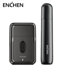 ENCHEN - Afeitadora eléctrica MS003 + Recortador de vello nasal EN005